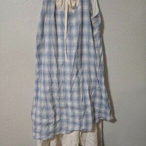 Women's Plaid Lace Camisole Summer Dress